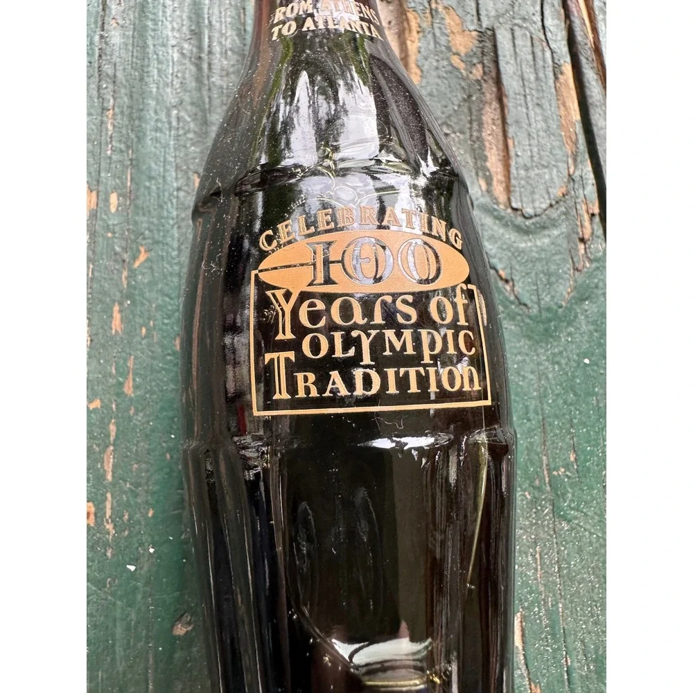 Vintage 1996 Coca-Cola Classic 8oz Bottle 100 Years Olympic Tradition Atlanta